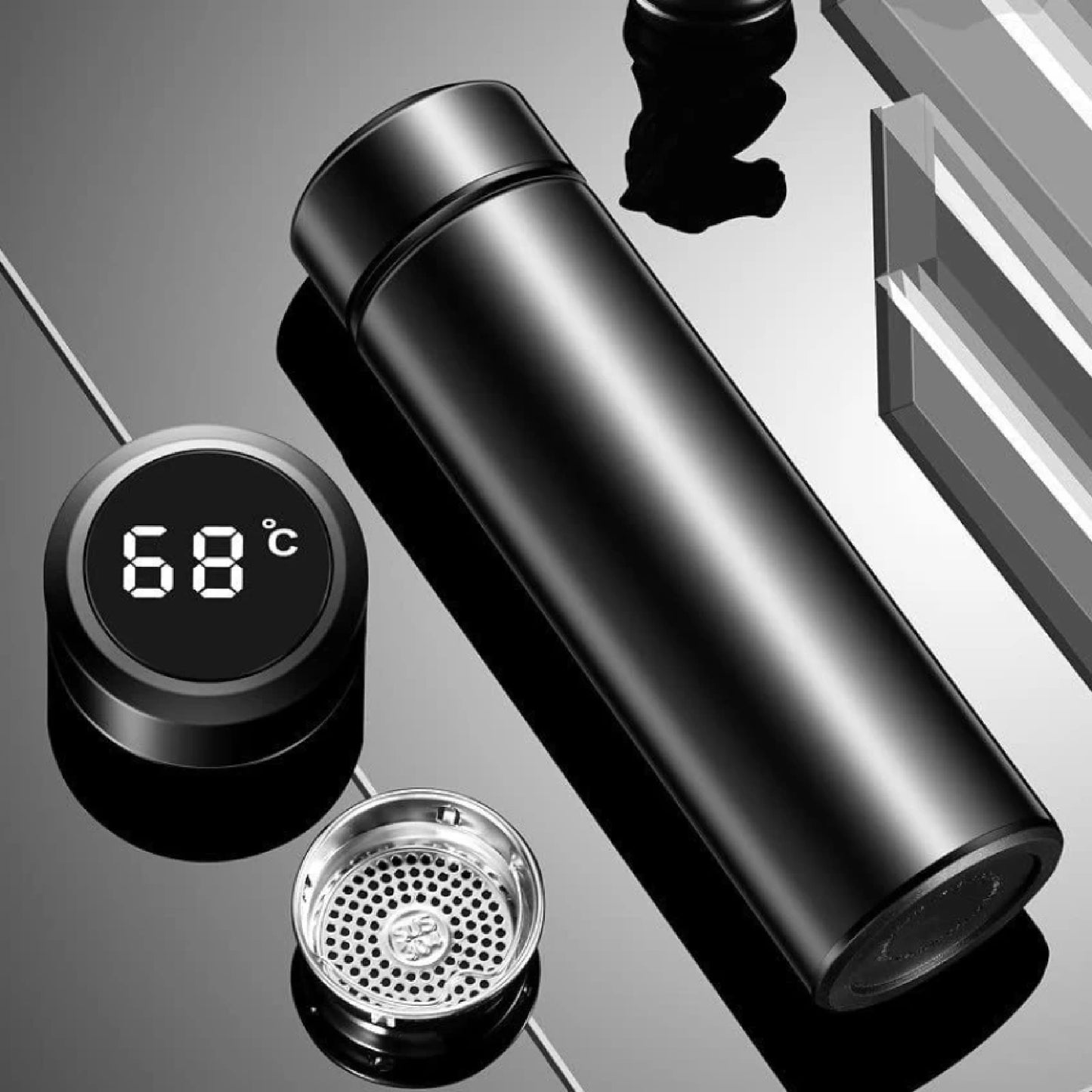 Smart LED Temperature Water Bottle 500ML Stainless Steel